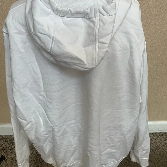 Nike Men's White and Black Logo Sweater - Picture 2 of 3